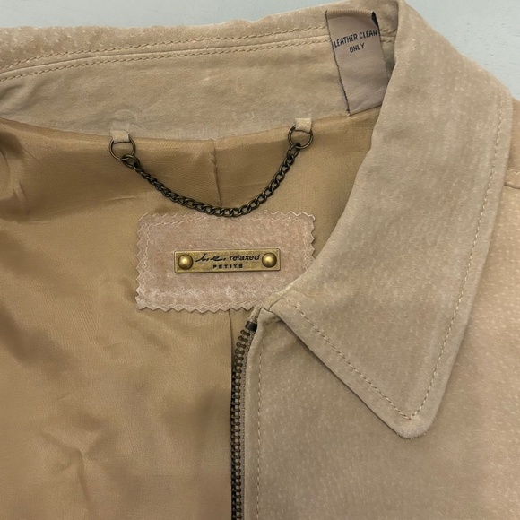 I.E. Relaxed 100% Leather Jacket - Picture 1 of 7